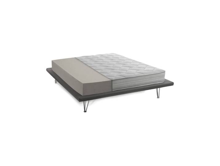 Matelas double en tissu blanc 140x190 cm
