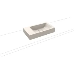 Kaldewei Cono Handwaschbecken 908106003231 55x30cm, ohne Überlauf, ohne Hahnloch, pergamon Perl-Effekt