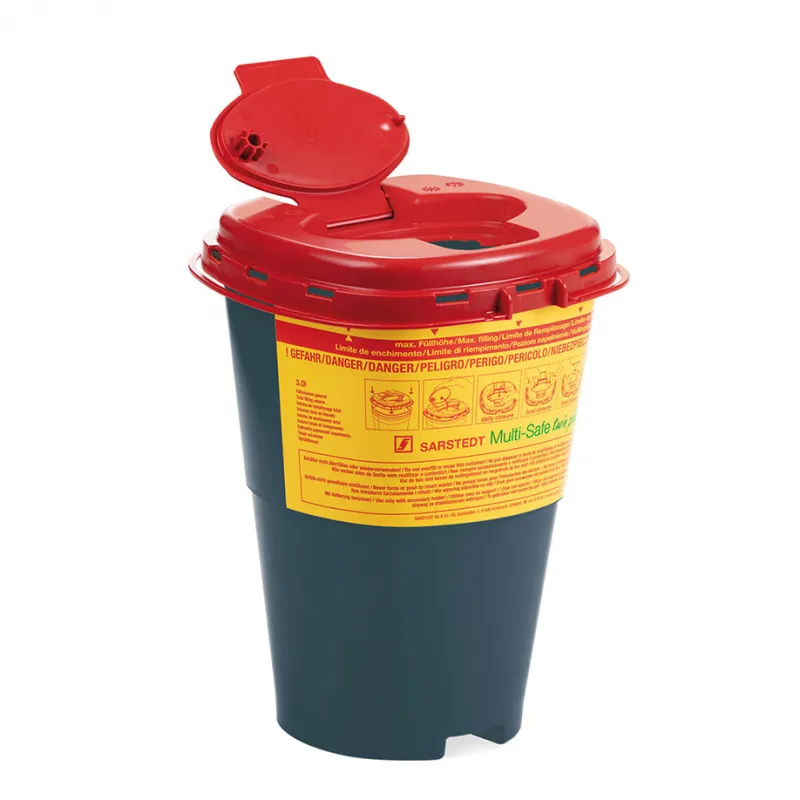 SARSTEDT AG & Co. KG Multi-Safe twin plus 3000 REC Kanülen-Entsorgungsboxen, 3,0 Ltr. 77.3884.230
