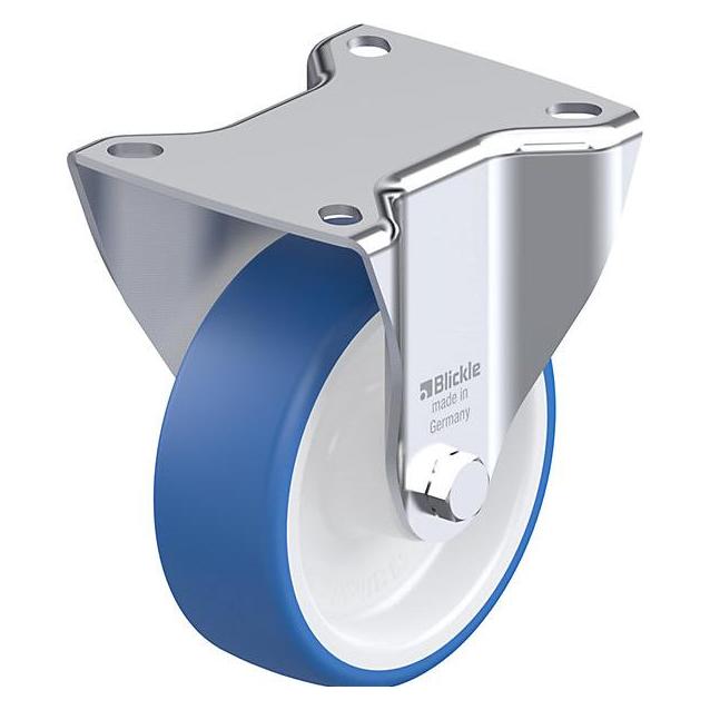 Blickle TPU-Rad, Edelstahl-Gehäuse mit Platte (937239)