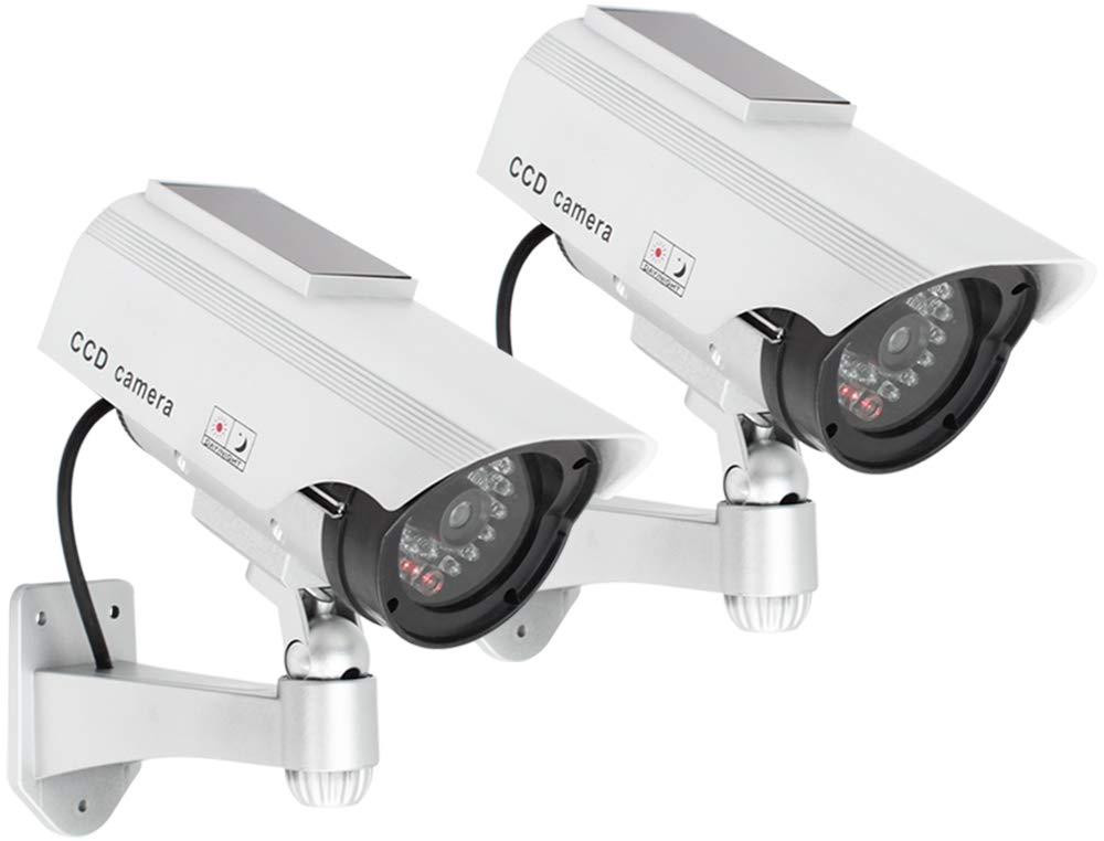 Selius 2x Camera Dummy voor Buiten inclusief Muurbeugel en Montagegereedschap