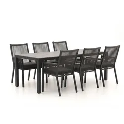 Manifesto Rivola/Fidenza 220 cm Gartenmöbel-Set 7-teilig