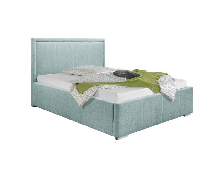 Lit rembourré 140 x 200cm Tissu Genia Vert