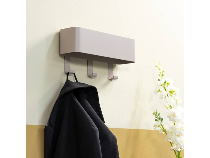 Barre de penderie Dax Play 27cm Gris/Cachemire