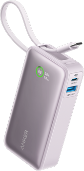 Anker Nano Power Bank (30W, Built-In USB-C Cable)