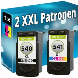 Druckfuxx, Druckerpatrone, 2x TINTE PATRONEN für CANON PG-540 CL-541 XL MX395 MX435 MX470 MX475 MX515 MX535