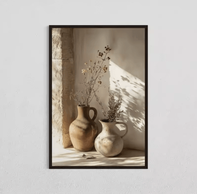 Inspire Picks Minimalist Olive Tree Canvas Wall Art Mediterranean Frameless Still Life Poster 2 50x70cm No Frame