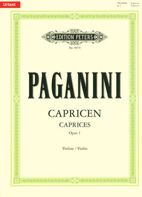 Edition Peters Paganini 24 Capricci Violin