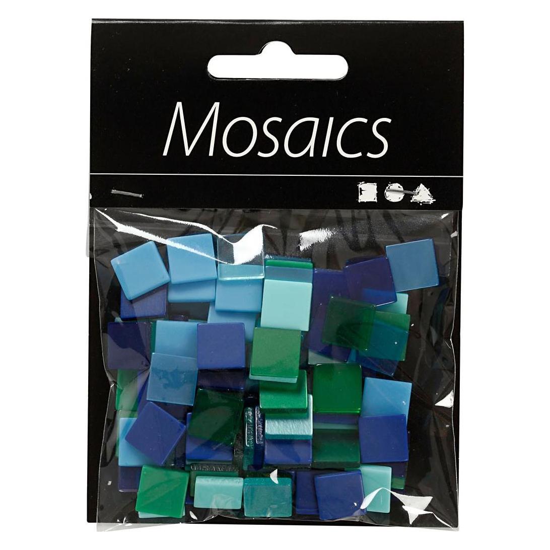 Creativ Company Mini-Mosaik Blau/Grün 10x10mm, 25 Gramm (5707167961315)