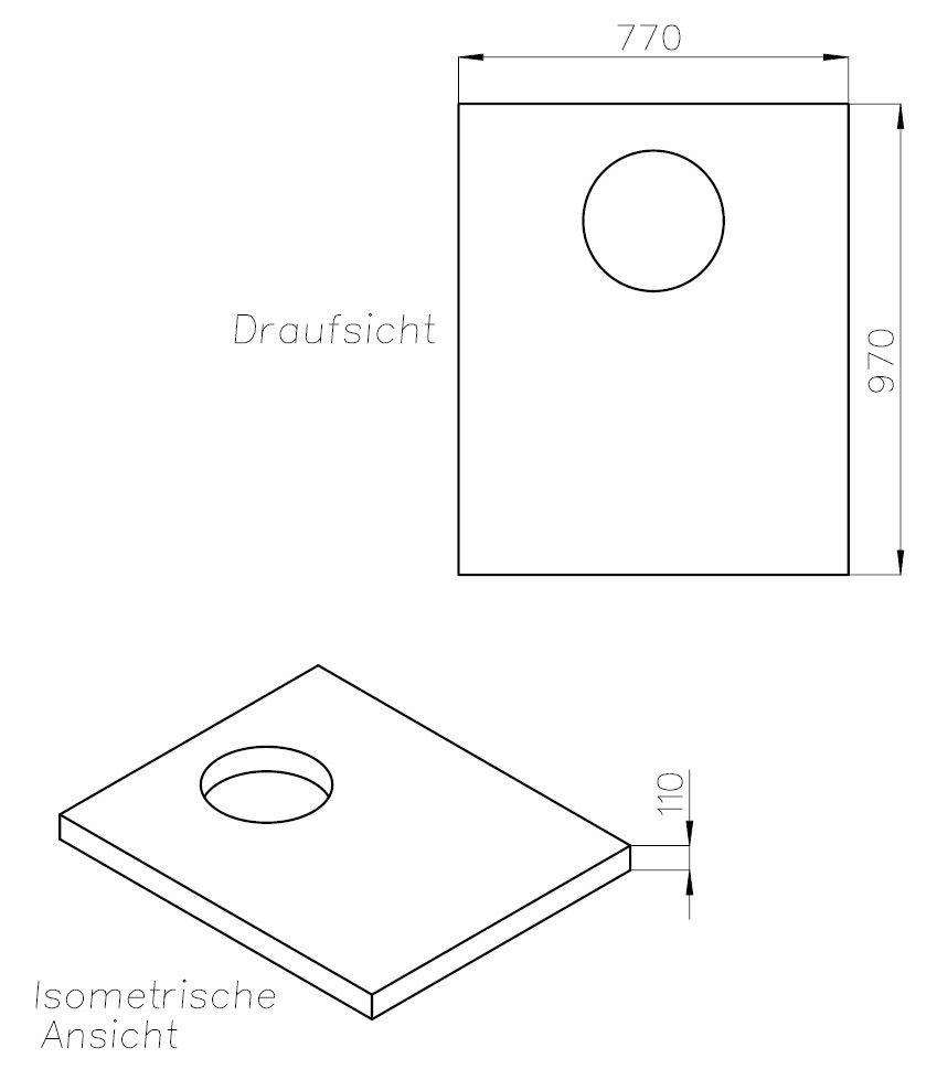 Neuesbad Wannenträger für Kaldewei ALUVIA 100x80x2 SD 25873