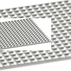 HAGOLA Prismen-Rost, umlaufend 10 mm Abkantung, 420 x 10 x 420 mm (BxHxT)