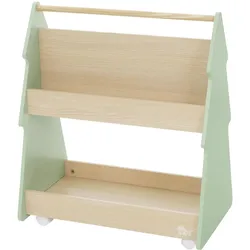 KINDERREGAL Tanne 60 x 38 x 70,5 cm Grün-Natur Holz