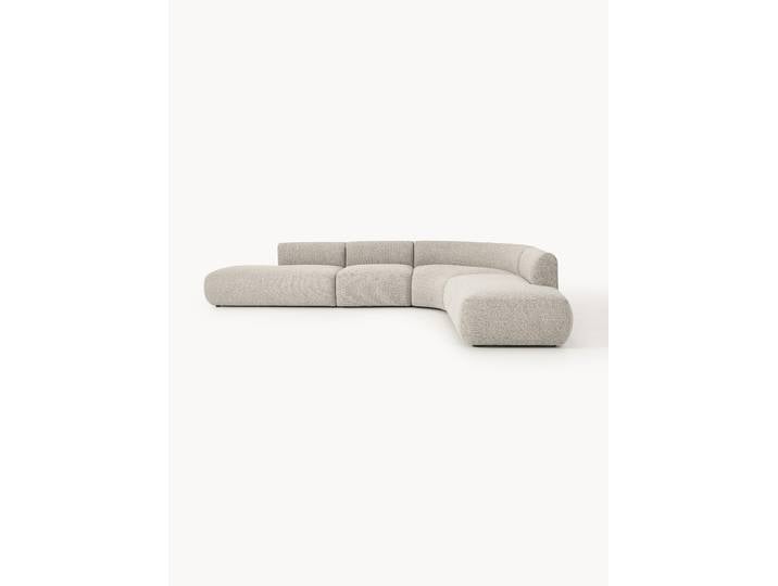 Modulares XL-Ecksofa Sofia aus Bouclé