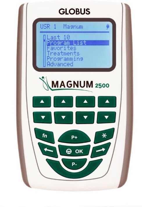 Magnetoterapia Magnum 2500 com 52 programas e 2 canais (duas versões disponíveis)