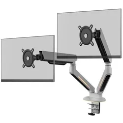 One for All Monitor Halterung Experience RGB Dual weiá (Tisch, 45", 14 kg), Monitor Halterung, Schwarz, Weiss