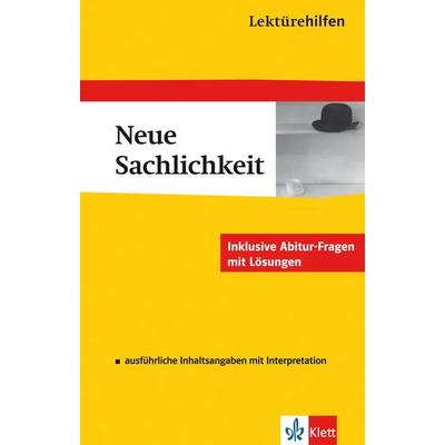 Klett Lektürehilfen Neue Sachlichkeit, Taschenbuch von Solvejg Müller, Klett Lerntraining bei PONS Langenscheidt GmbH, 978-3-12-923052-7