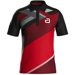 andro Shirt Ataxa schwarz/rot 5XL - 5XL
