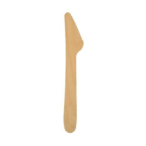 PAPSTAR 500 Einweg-Messer pure Holz