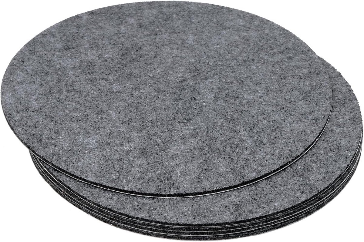 Ronde viltjes grijs - 5 stuks - 19 cm - Zelfklevende beschermende pads voor meubels