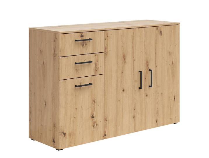 Sideboard Hick 83cm Braun/Eiche Artisan Dekor