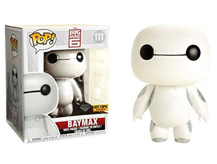 Funko - Figurine Disney Big Hero 6 - Baymax Diamond Exclu Pop 15cm - 0889698291279