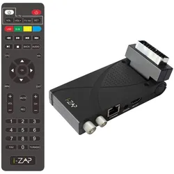 Zap I-Zap Decoder T375 Dvbt2 Hevc Usb Hd (DVB-C, DVB-T, DVB-T2), TV Receiver, Schwarz