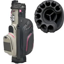 Rydz Skipper QO 9 Cartbag wasserdicht grau/pink