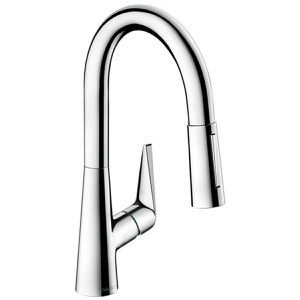 hansgrohe Küchenarmatur Talis S 160, 72815000, chrom, Hochdruck, 150° schwenkbar, ausziehbarer Auslauf
