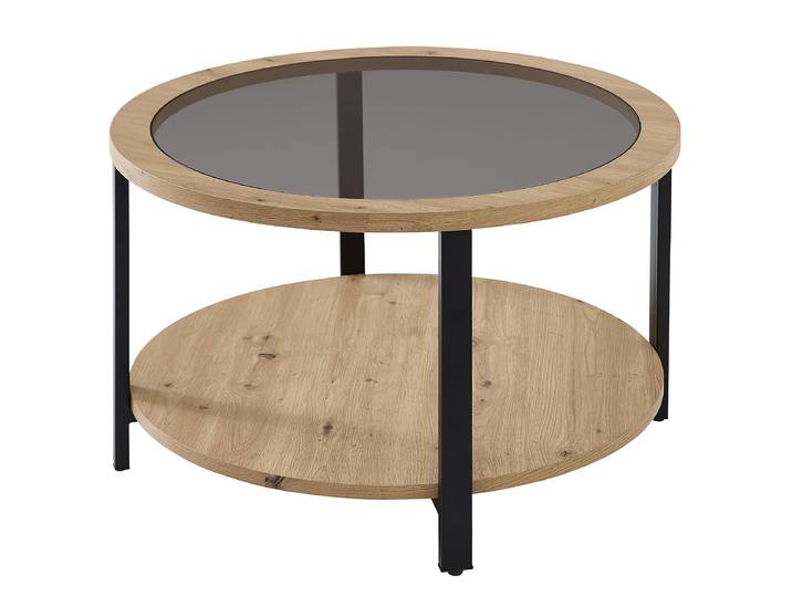 Table basse Stovel Ø 80cm Marron