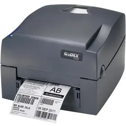 Godex G500 Thermotransfer 108mm/4"/5IPS/203dpi/USB/LAN/RS232 (203 dpi), Etikettendrucker, Schwarz