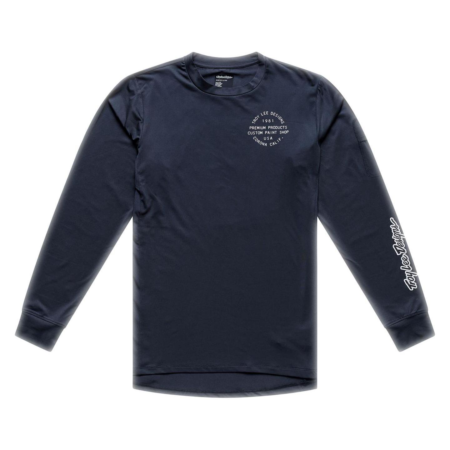 Troy Lee Designs Ruckus Ride LS Tee, Pressed, carbon, M (M) (66459160)