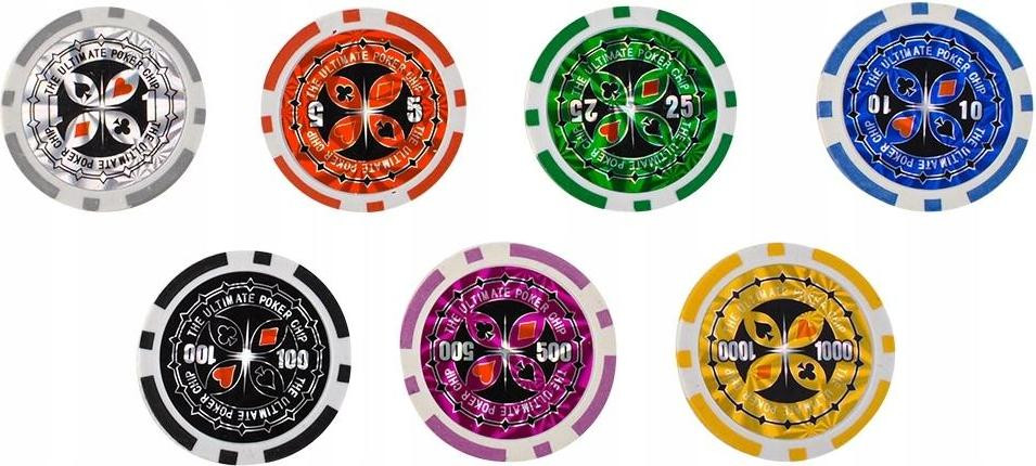 MT MALATEC Poker set met 500 fiches