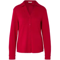 Tchibo - Blusenshirt mit Knopfleiste - Damen - Gr. XL - rot