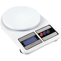 Avizar Digitale Küchenwaage 10kg mit LCD, Küchenwaage, Weiss