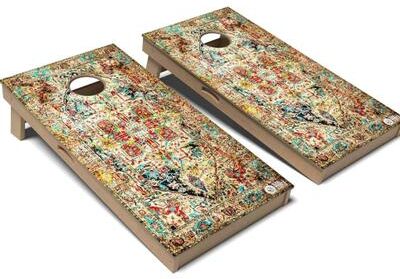 Skip's Garage Bohemian Ophelia Cornhole Board Set