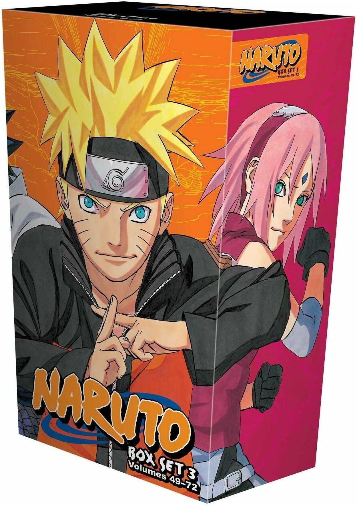 Viz Media Naruto Box Set 3 - 49-72 Complete Childrens Gift Set Collection Masashi Kishimoto