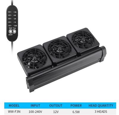 Uplift Essentials Adjustable Cooling Fan For Aquarium Heat Dissipation uk ww f3n