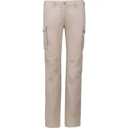 Kariban Damen Hose Cargohose K746 beige (38)