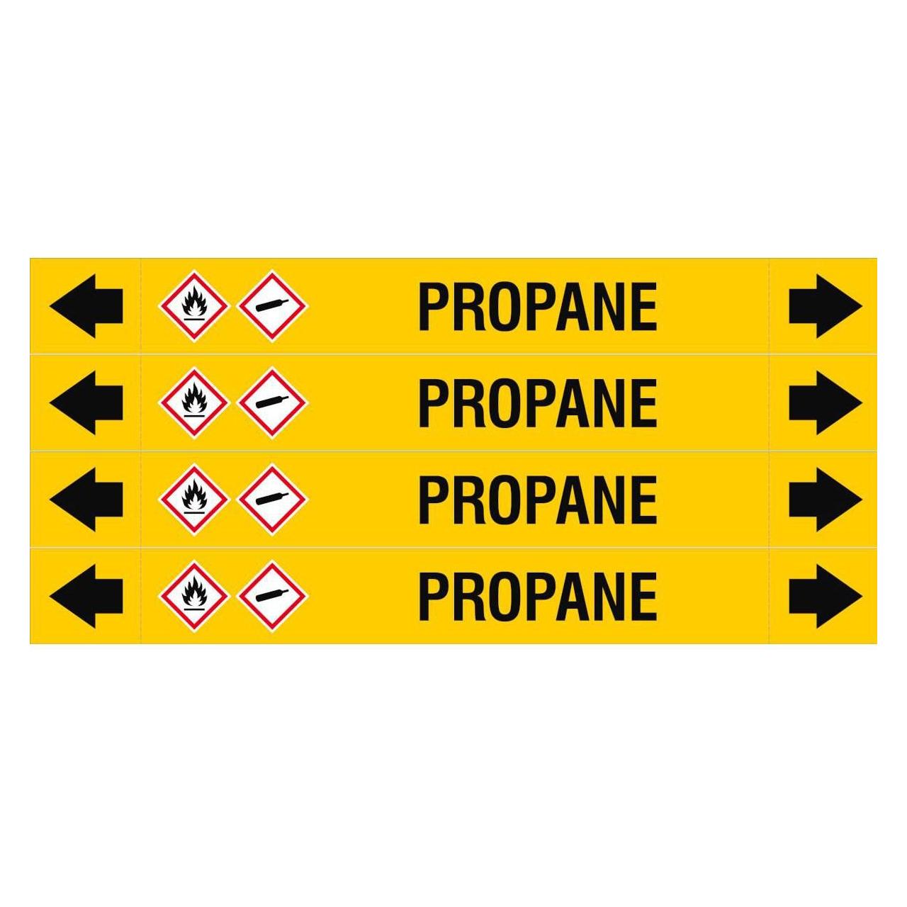 Brady ASME - Rohrmarkierer - Propane (ASMEPM-26X230MM-PROPANE)
