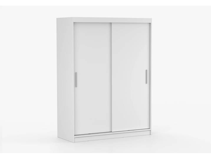 Schwebetürenschrank VISTA 04 150 cm Weiß Weiß Ohne LED-Beleuchtung