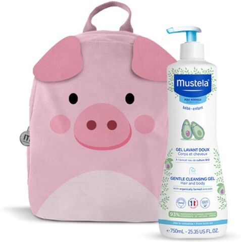 Mustela Espuma de Banho Multissensorial Bebé 750ml + OFERTA Mochila Porquinho