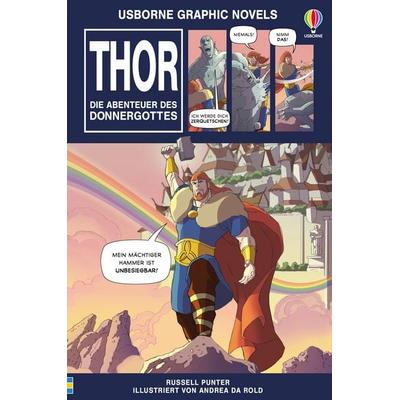 Usborne Graphic Novels: Thor – Die Abenteuer des Donnergottes, Taschenbuch von Russell Punter, Usborne, 978-1-03-570425-5