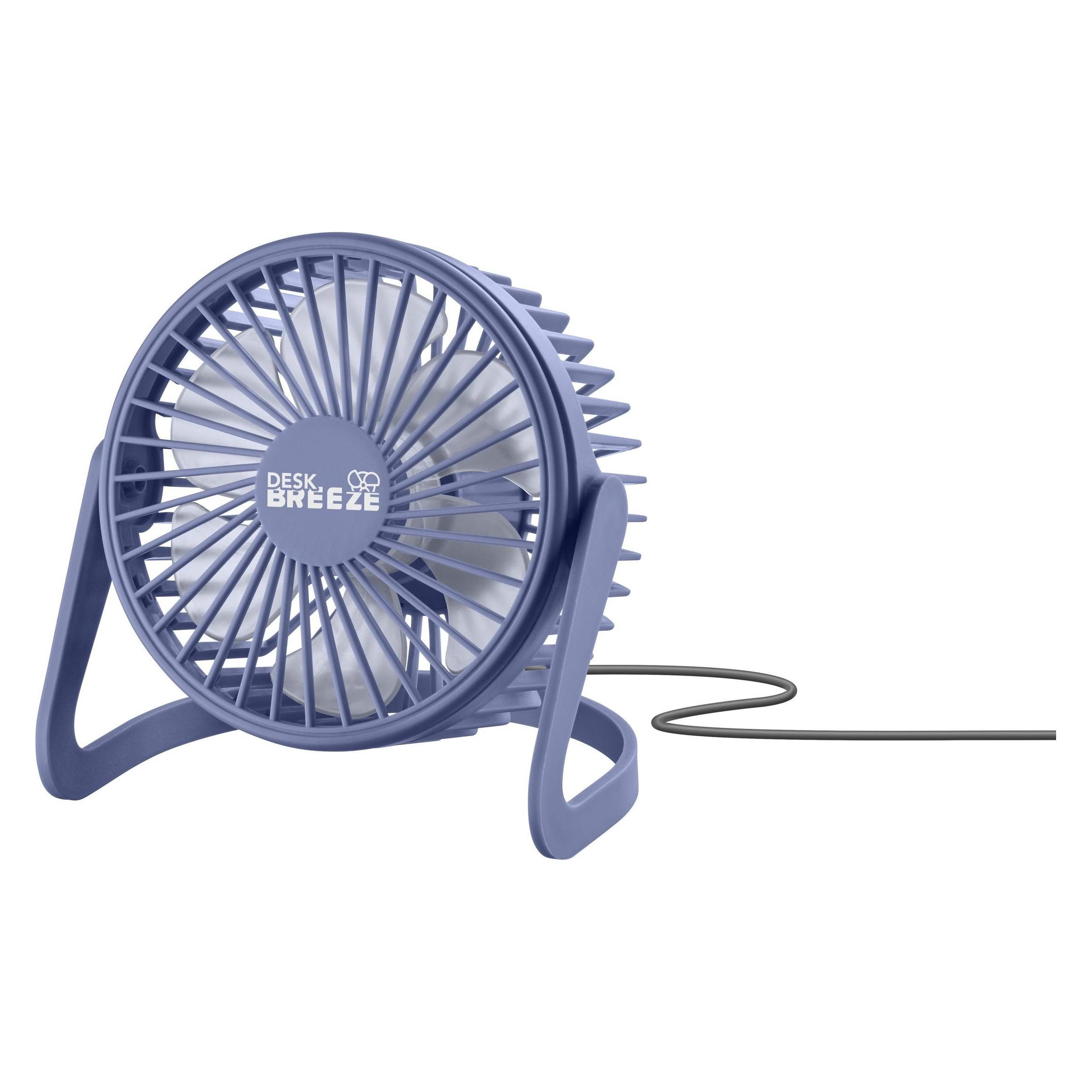 Tech Air Desk Breeze Tragbarer Ventilator mit integriertem USB-Kabel (DESKBREEZEV)