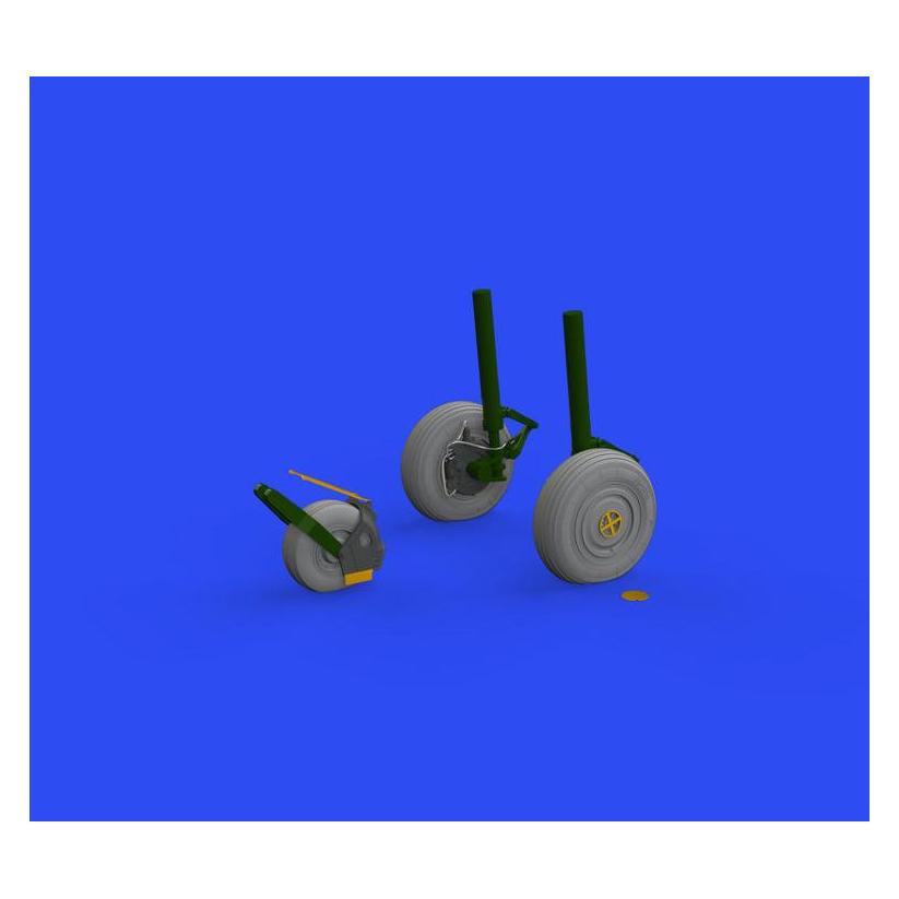 Eduard Su-27 wheels 1/48 for GREAT WALL HOBBY (648653)
