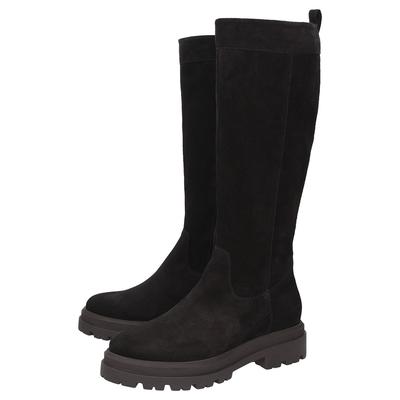 Stiefel SIOUX "Kuimba-703", Damen, Gr. 36 (UK 3 1/2), schwarz, Obermaterial: 100% Kalbsveloursleder CAVL. 100% Gummi rubber., Schuhe Stiefel