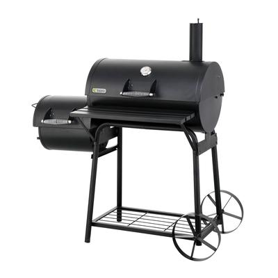 Smoker TEPRO "Smoker Biloxi", schwarz, B:126cm H:126cm T:64cm, Grills, BxTxH: 126x63,5x129 cm