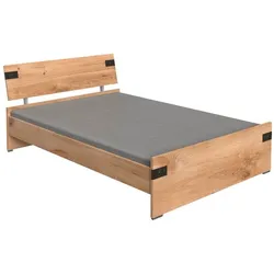 WIMEX Bett Liverpool 140 x 200 cm Holzoptik Braun Eiche