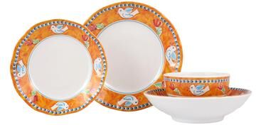 Vietri Melamine Campagna Uccello Four-Piece Place Setting