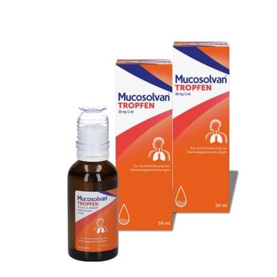 Mucosolvan Tropfen 30 mg/2 ml Doppelpack 2x50 zum Einnehmen