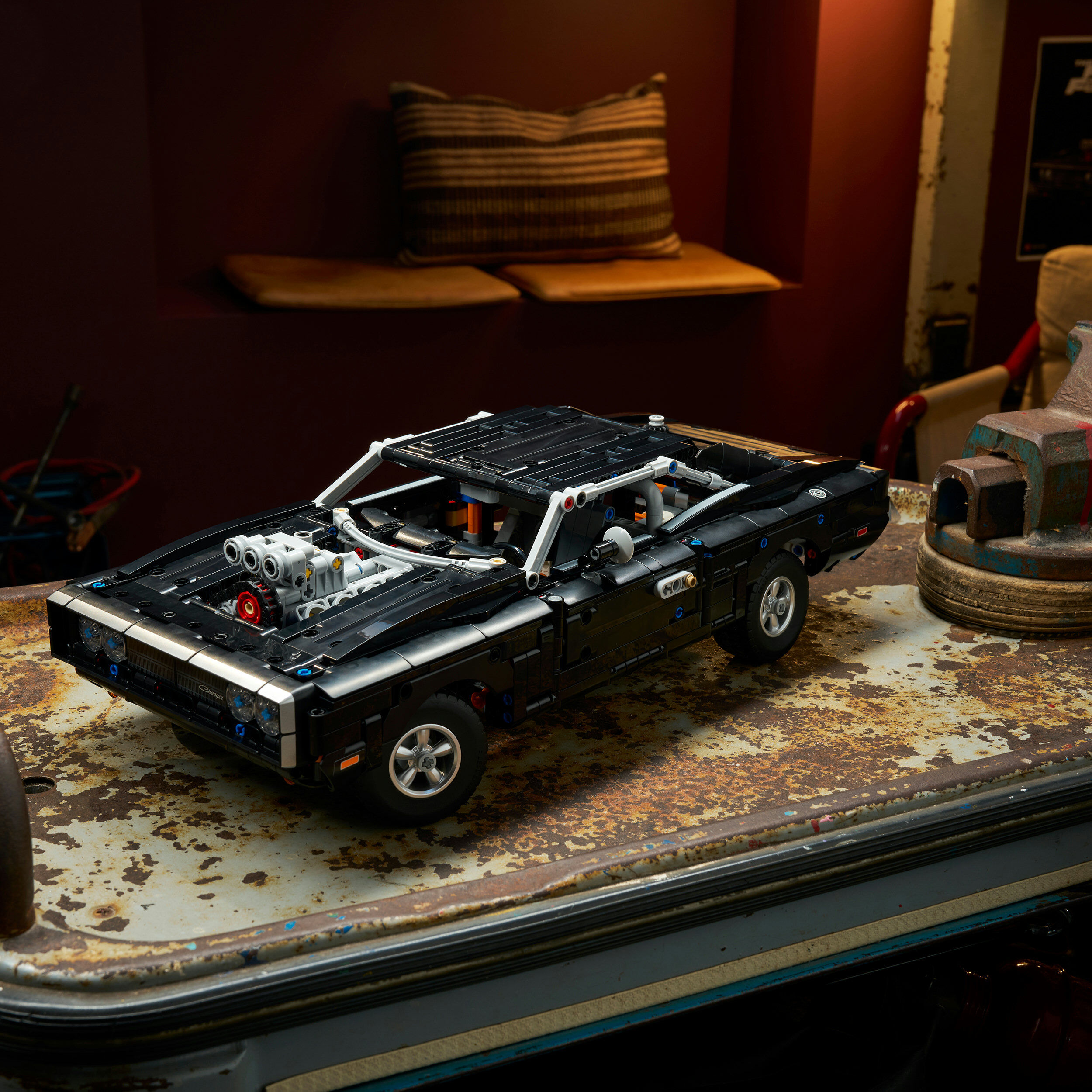 Konstruktionsspielsteine LEGO "Fast and Furious Dodge Charger R/T Auto (42231), LEGO Technic", bunt, Spielbausteine, Kunststoff, Konstruktionsspielsteine, Made in Europe